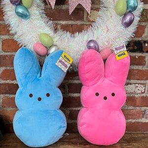 Peeps Plush Bunny Pillow - Pink or Blue